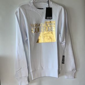 VERSACE JEANS COUTURE LOGO SWEATSHIRT MADE WITH ORGANIC COTTON MENS SZ LARGE